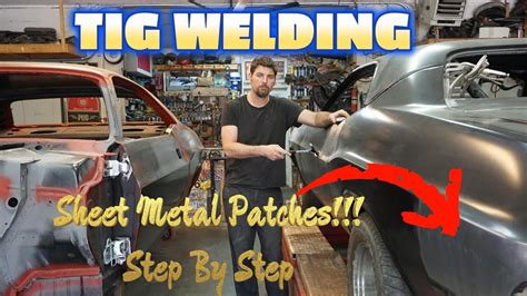 welding in small sheet metal patches on old cars|welding aluminum sheet metal.